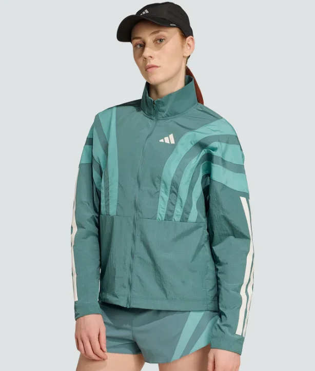 Chaqueta de Running Adidas Adizero Verde