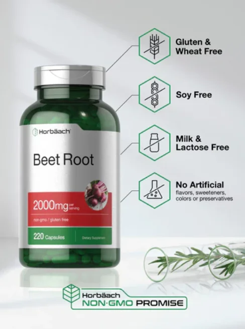 BEETROOT Extracto de Remolacha 2000 MG (220 CÁPSULAS)