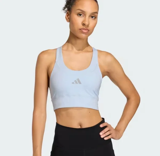 Top Adidas Medium Support Bra+Bolsillo